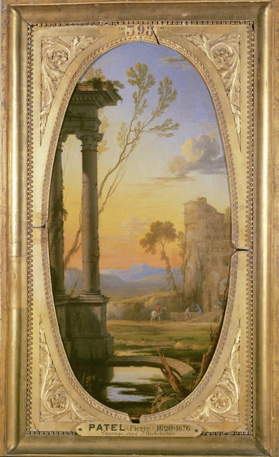 Paysage Composé, the Traveler by Pierre Patel